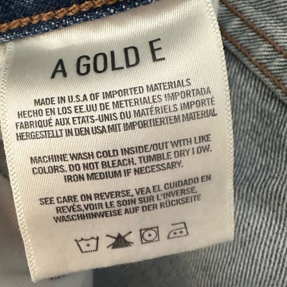 AGOLDE jeans size 26 RILEY high rise straight crop - Picture 10 of 11